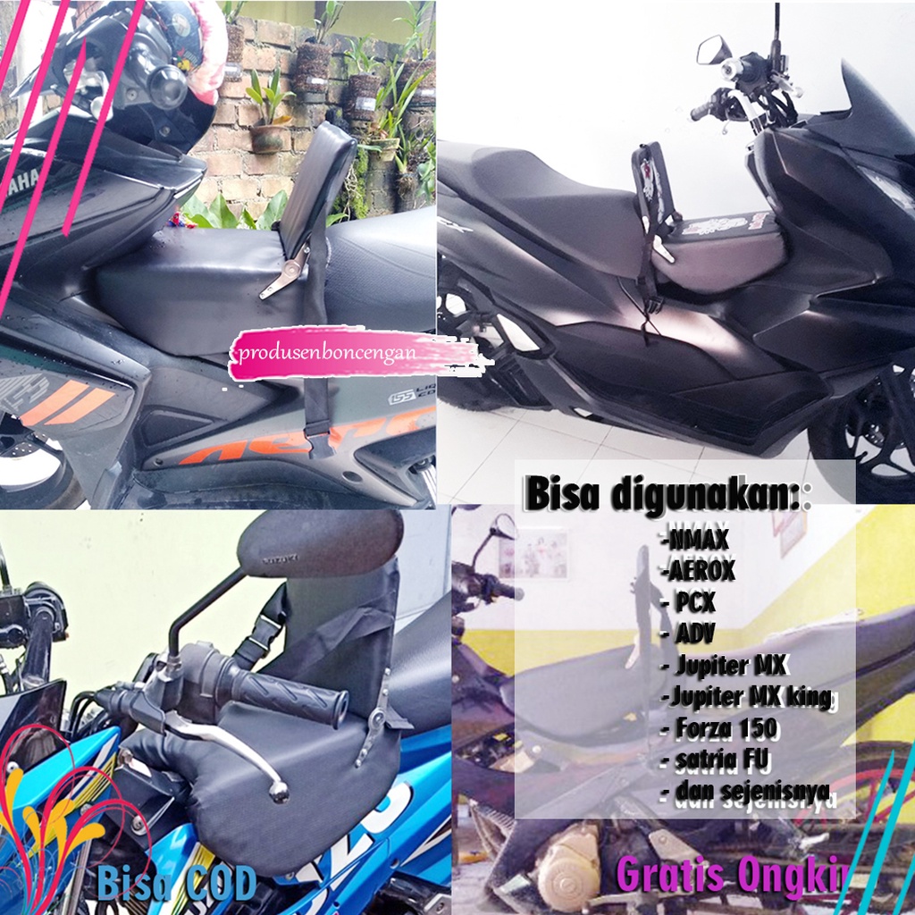 JOK BONCENG BONCENGAN ANAK DI MOTOR NMAX PCX AEROX VARIO ADV MX SATRIA FU