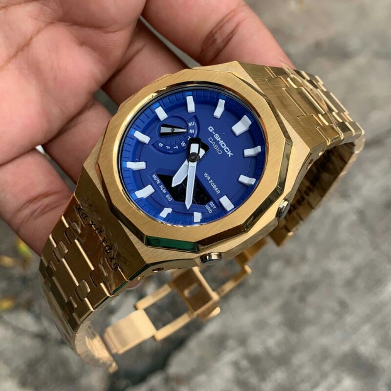 Jam Casio G-shock GA2100 Custom Strap dan Bezel