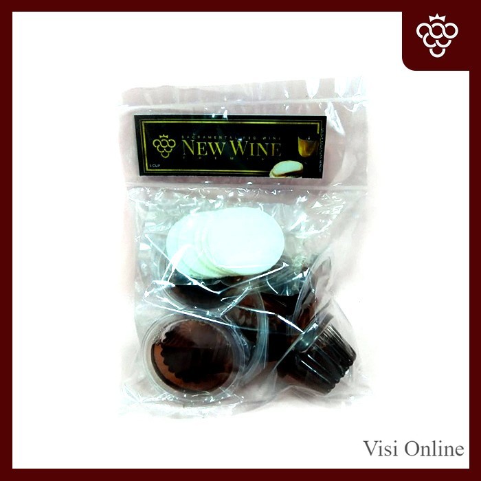 

Anggur Perjamuan Kudus Premium Cup + Hosti - Isi 5 cup