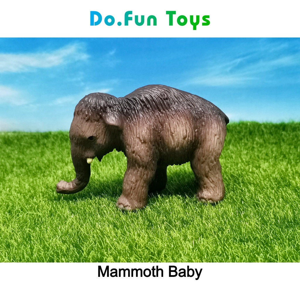 Animal Figurine | BABY MAMMOTH / Mainan Miniatur Binatang Anak Gajah Mammoth