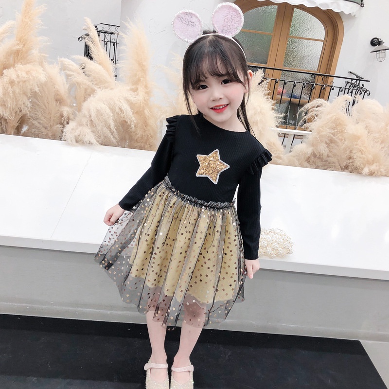 CHUBBI 95 Dress Anak Perempuan Gliter Star Stella
