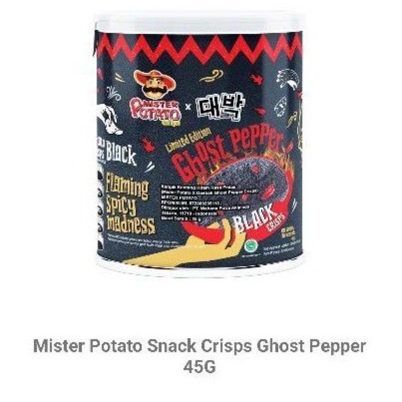 Ghost Pepper Mister Potato chips 45g