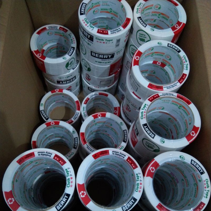 Cloth Tape Berry Lakban Melamin Lakban perekat melamin Lakban Berry 48mm x 12meter