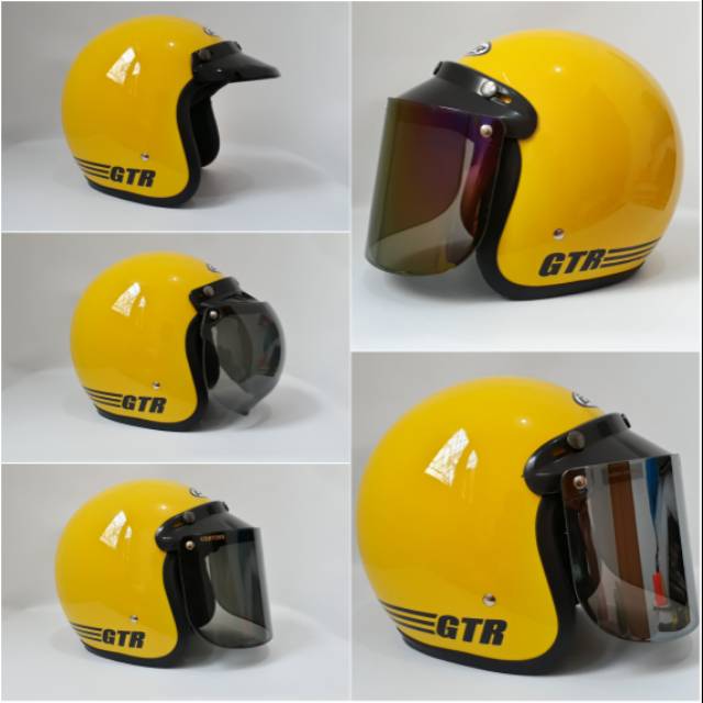 Helm Bogo GTR Kuning Metalik