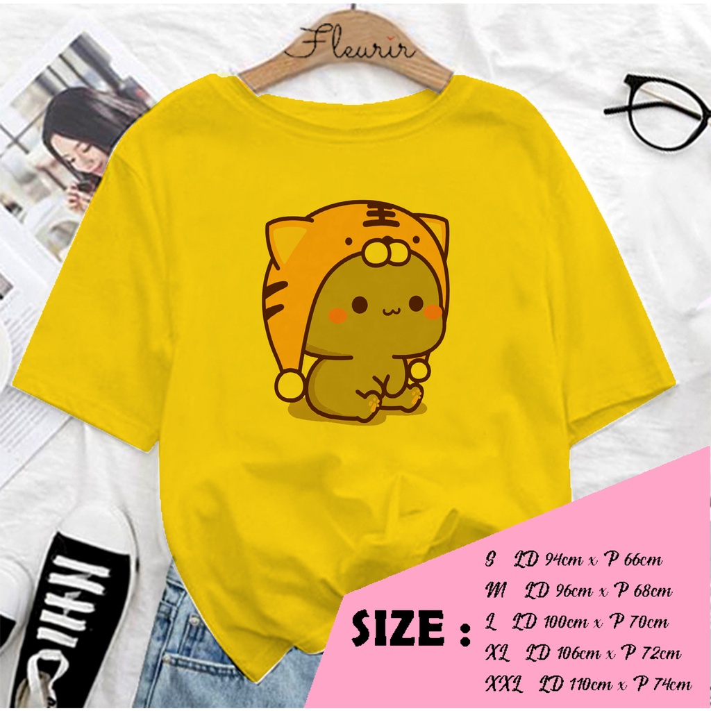 FLEURIR - COD KAOS GOMA CAT WANITA PRIA REMAJA DEWASA UNISEX TSHIRT JUMBO