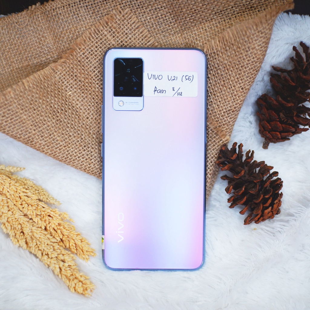 Vivo V21 (4G) 8/128 GB Full set - Hp Second Bekas
