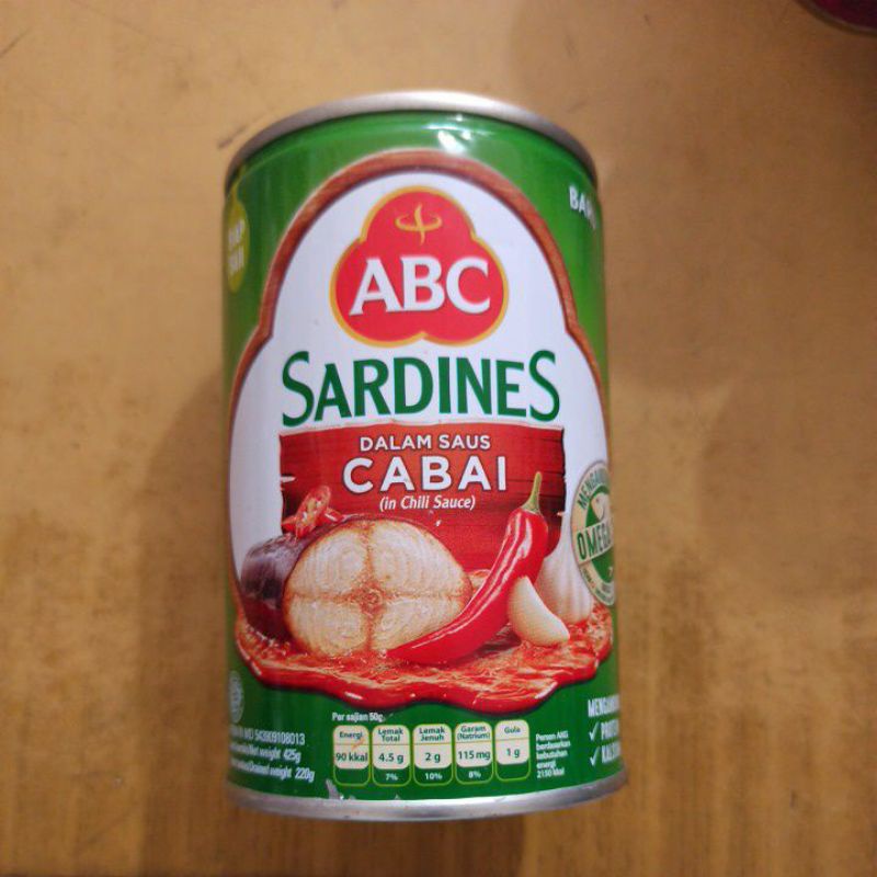 

ABC Sarden Ikan Kaleng Sardines Saus Cabai / Tomat 425gr