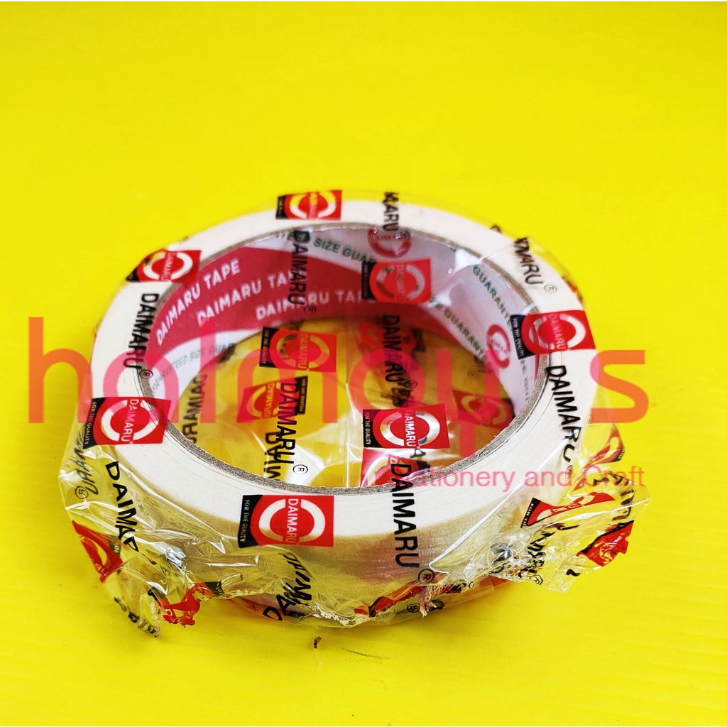 

ISOLASI / LAKBAN KERTAS MASKING TAPE DAIMARU 1 INCI 24 MM X 21 M