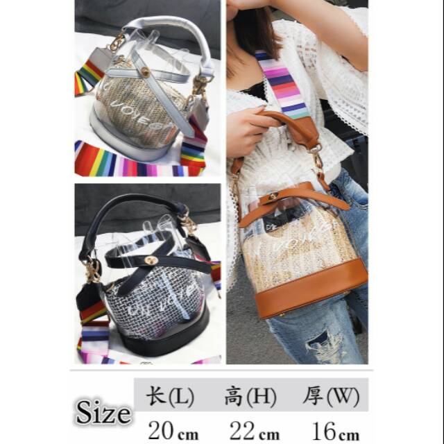 FASHION ZARA Serut mini Transfaran Bag 
Series # 7608