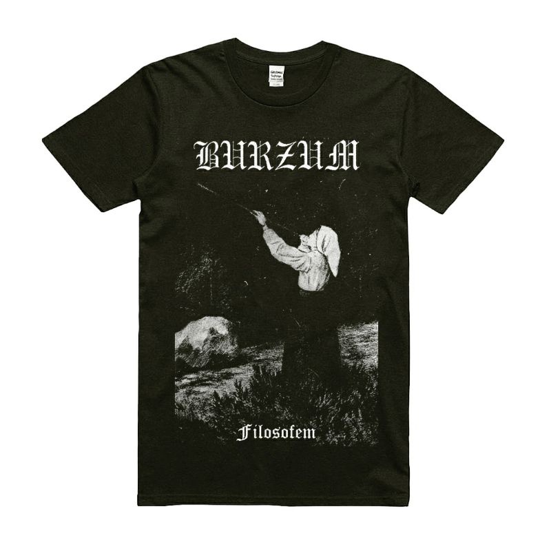 KAOS BAND / KAOS BURZUM / FILOSOFEM / BURZUM T-SHIRT / BAJU MUSIK ROCK METAL