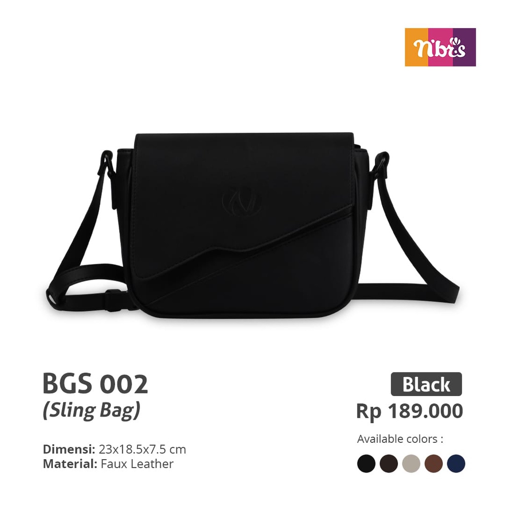Nibras Sling Bag BGS 002 Tas NBRS Terbaru Simple Kekinian