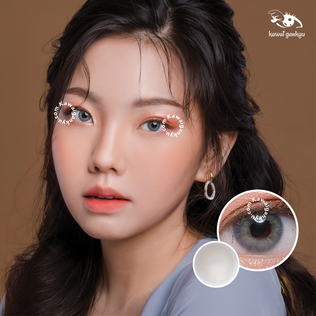 Kawai Gankyu softlens Dreamcolor mini lapis gray (1botol)