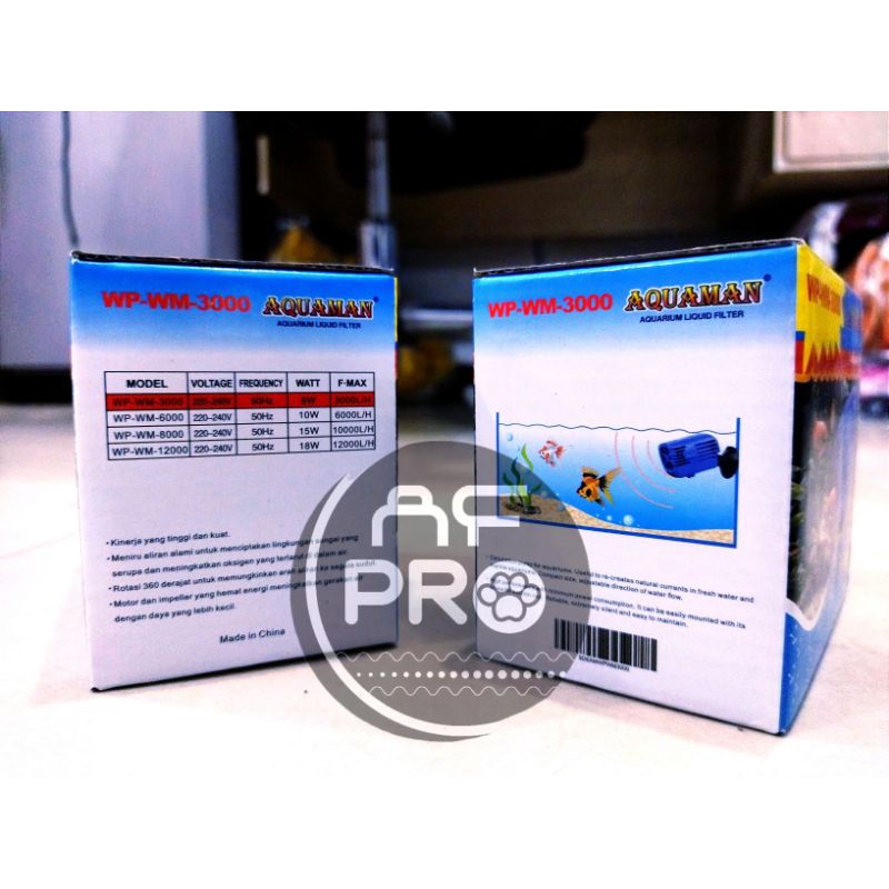 Promo murah pompa arus ombak AQUAMAN WAVE MAKER WP WM 3000