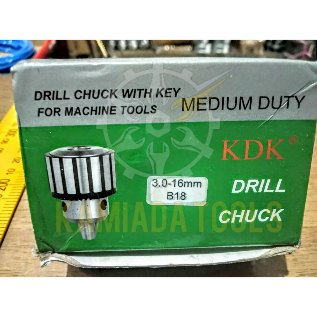 Kepala Bor 16mm B16/ Kepala Mesin Bor 16mm B16/ Drill Chuck 16mm B16
