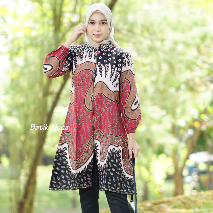 Batik Cewek Solo Premium Panjang Tunik TBA 016