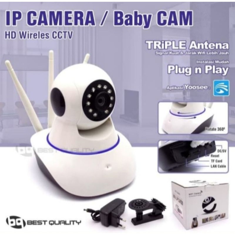 Baby Cam Kamera CCTV Wireless Wifi YOOSEE 3 antena full HD 3MP Ip Cam