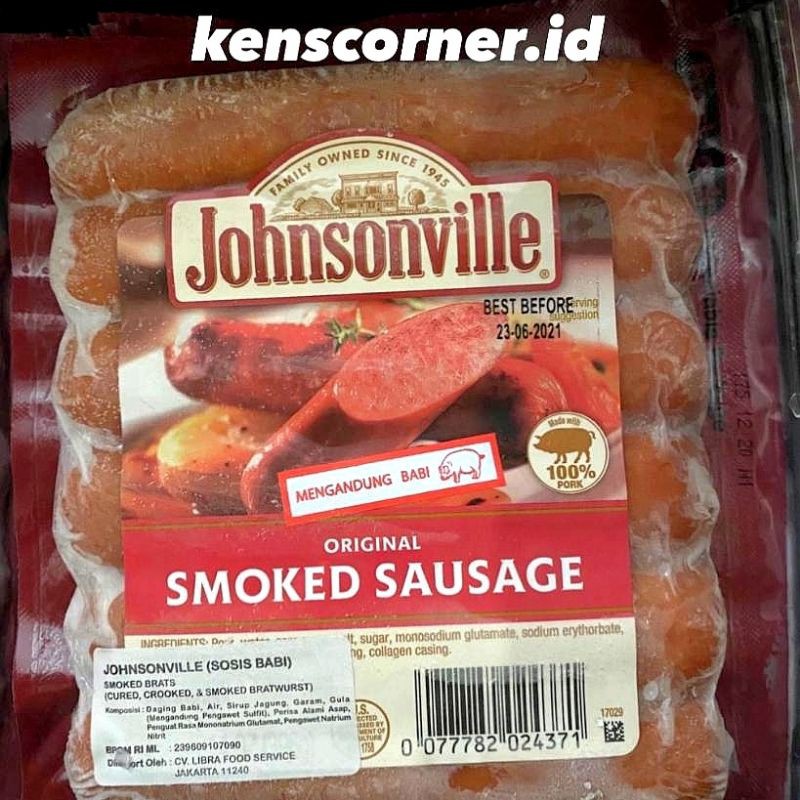 Sosis Johnsonville Smoked Brats / Sosis Premium / Premium Sausage