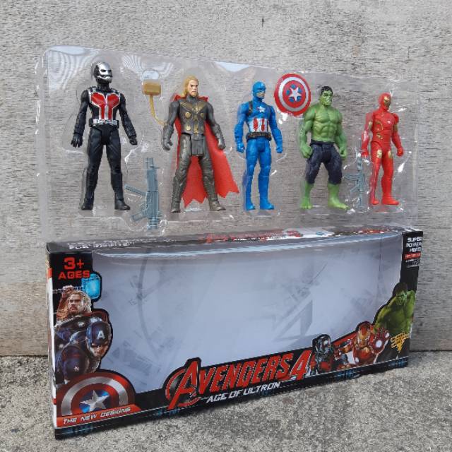 Mainan Figure Avengers Isi 5 Pcs - Figur Avenger Anak Edukatif