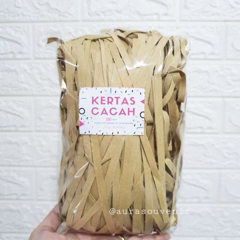 

KERTAS CACAH KERTAS POTONG kertas serut kertas shredded paper untuk isian Hampers