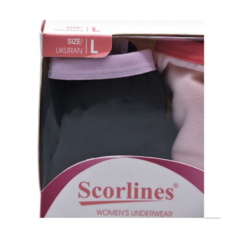 Scorlines Celana Dalam Wanita L 2 pcs warna