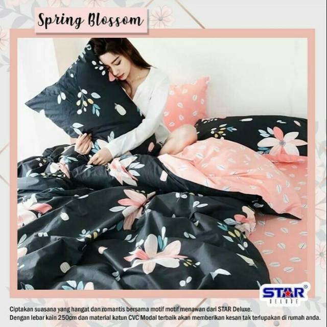 sprei single and double bed. berbagai ukuran. edisi bunga flowers cantik