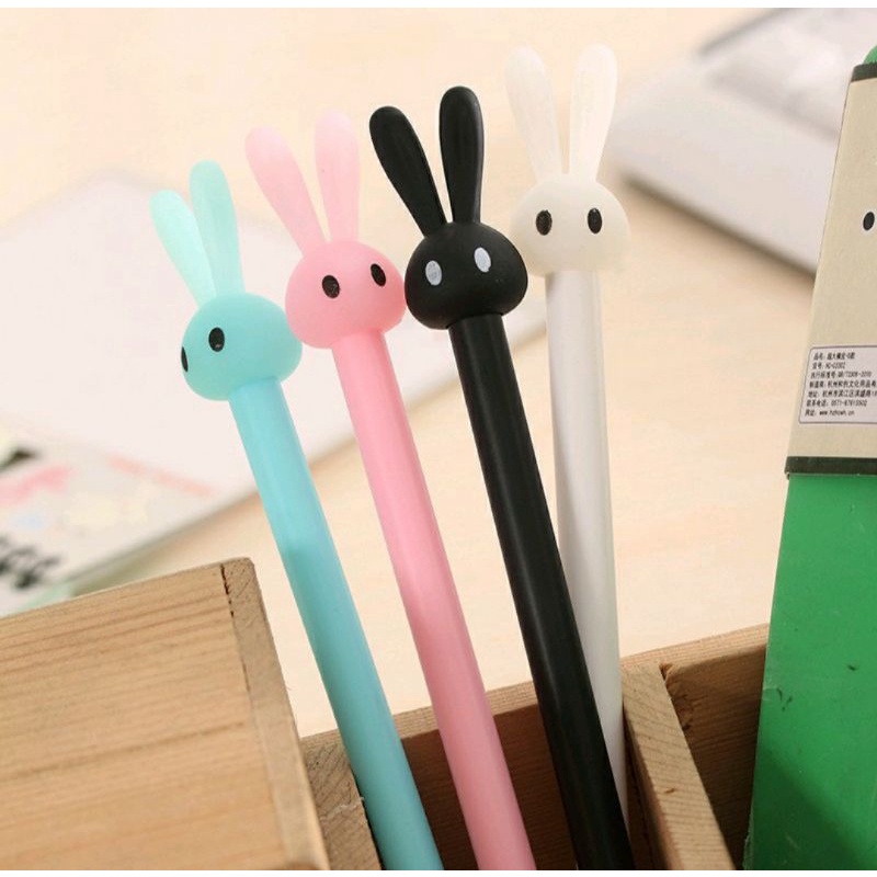 

PULPEN KELINCI LUCU / PULPEN GEL LUCU KEPALA KARTUN - PINK