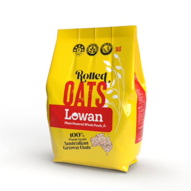 Lowan Rolled Oats 1 Kg / Lowan Murah / Oats Murah / Oats Import