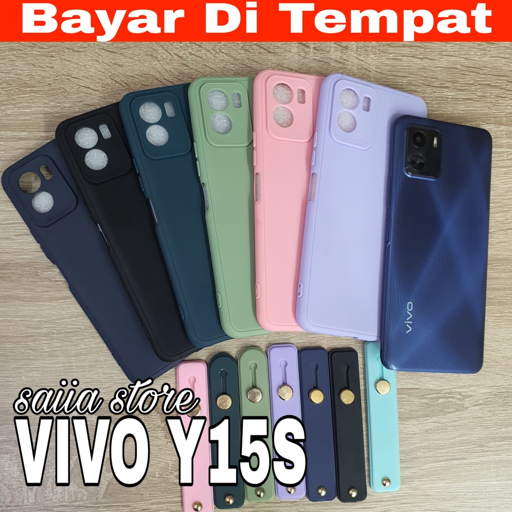 Saiia Store Kesing Macaron Vivo Y15s Softcase dan Accesories Y15s Case