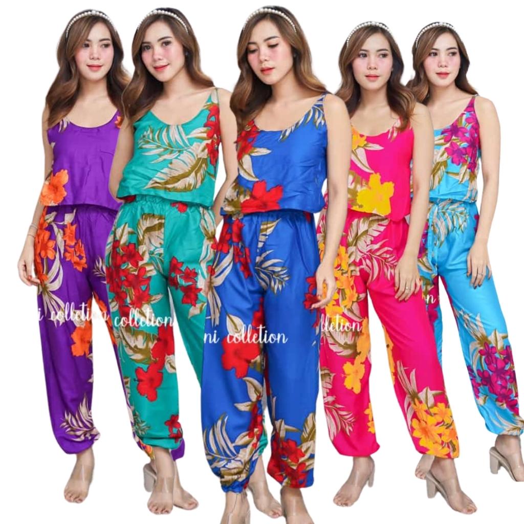Jumpsuit Cipir Bali Bunga