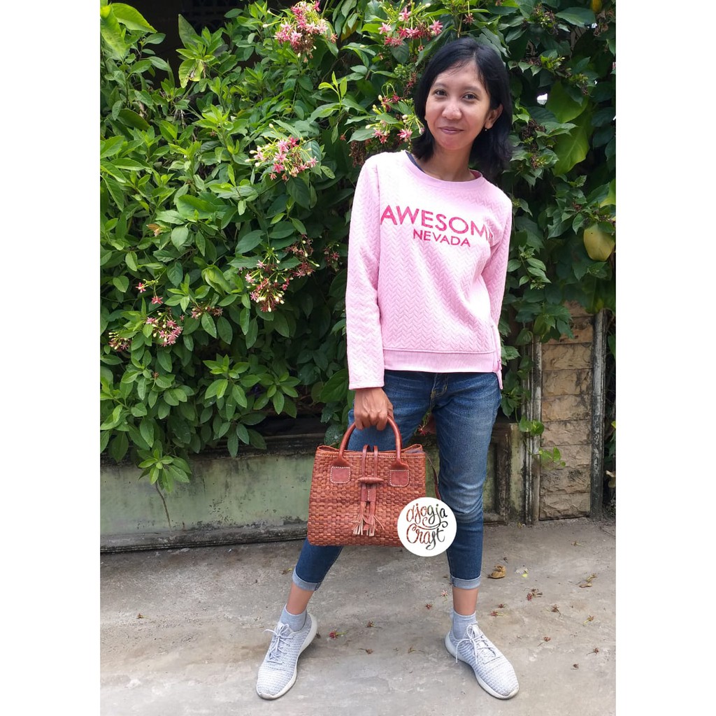 Tas Kulit WB Anyam Pita