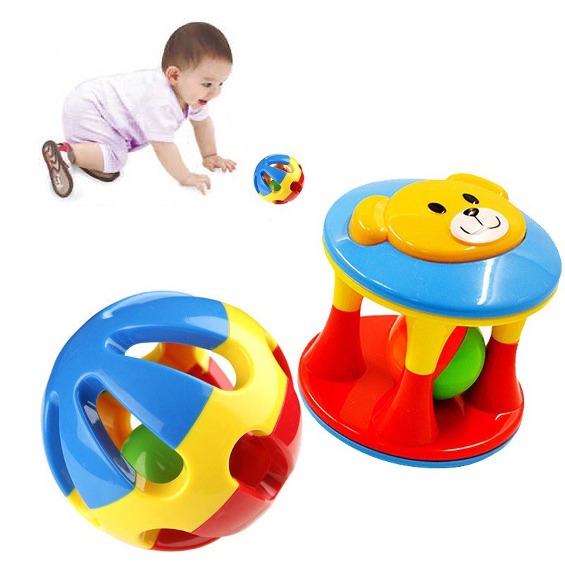 Set 3 pcs Bola Rattle Mainan Kerincingan Bayi