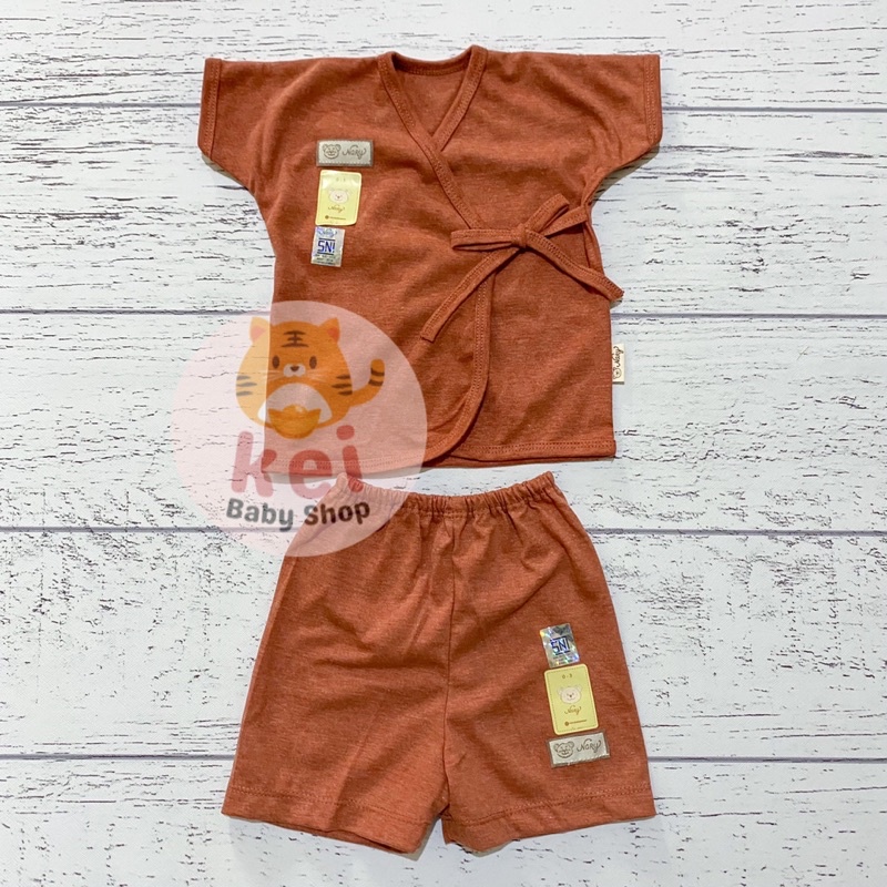 Kimono Bayi Newborn Earth Nary Nature Set 0 6 Bulan - Baju Bayi Newborn Set SNI