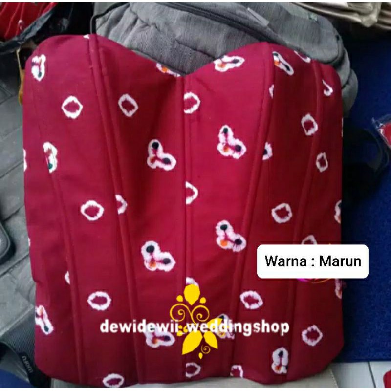 KamisoL Motif Jumputan, Warna Merah/ Marun