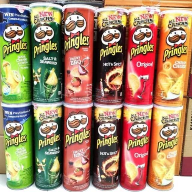 

Pringles Potato Crisp Original, Cheese, Hot & Spicy, Sour Cream & Onion, Smoky BBQ, Salt Seaweed