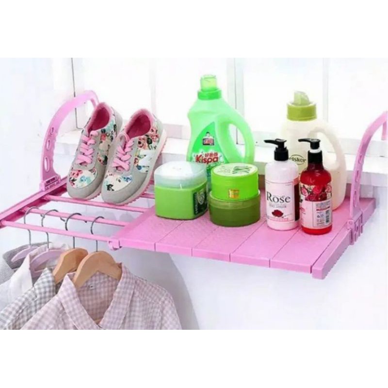 Henger / Rak Balkon/ Rak Jemuran Sepatu Handuk