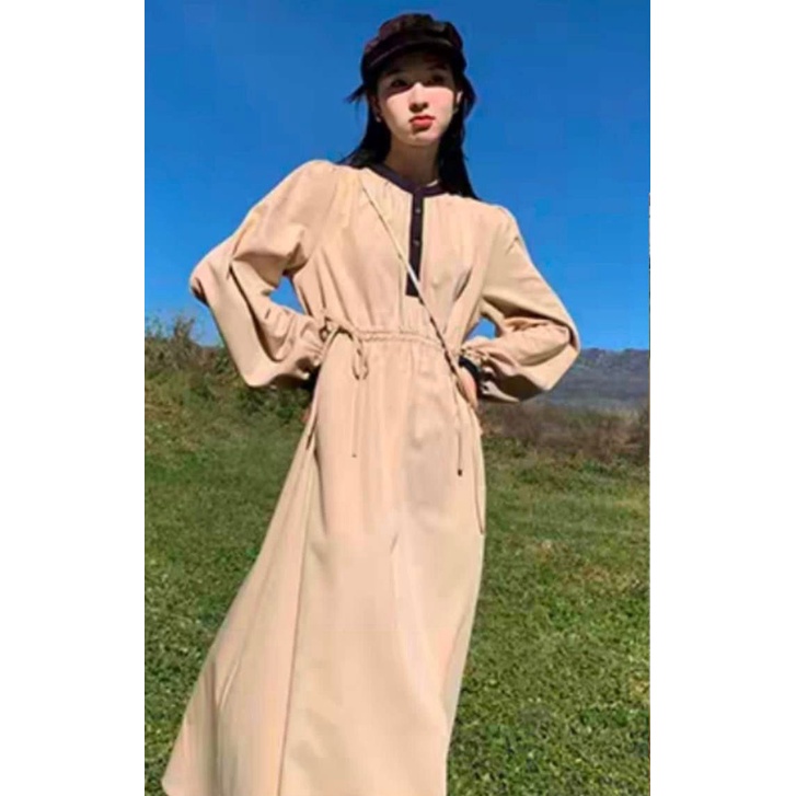 52762 - 05121 TUNIK WANITA BABYDOLL RUFFLE TENGAH TALI SERUT TANGAN MODEL SEMI BALON PREMIUM