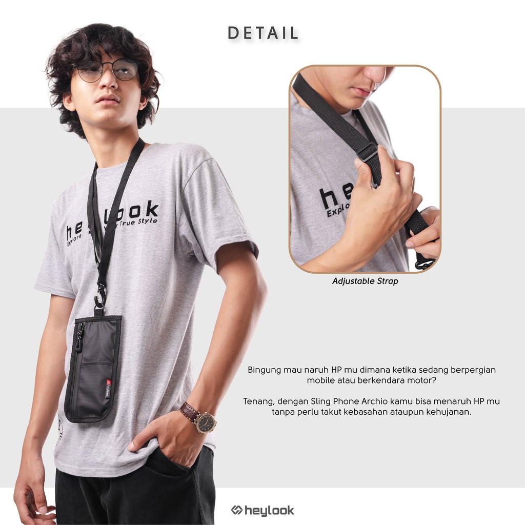 HEYLOOK Project - Sling Phone ICHIRO Pouch Wallet Waterprooff Sling Phone Anti Air Sling Bag Pouch