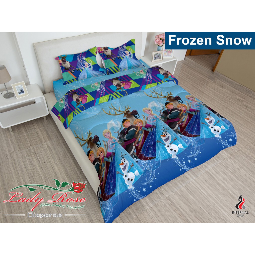Sprei Lady Rose 160x200 Queen Terlaris Frozen Snow Shopee Indonesia