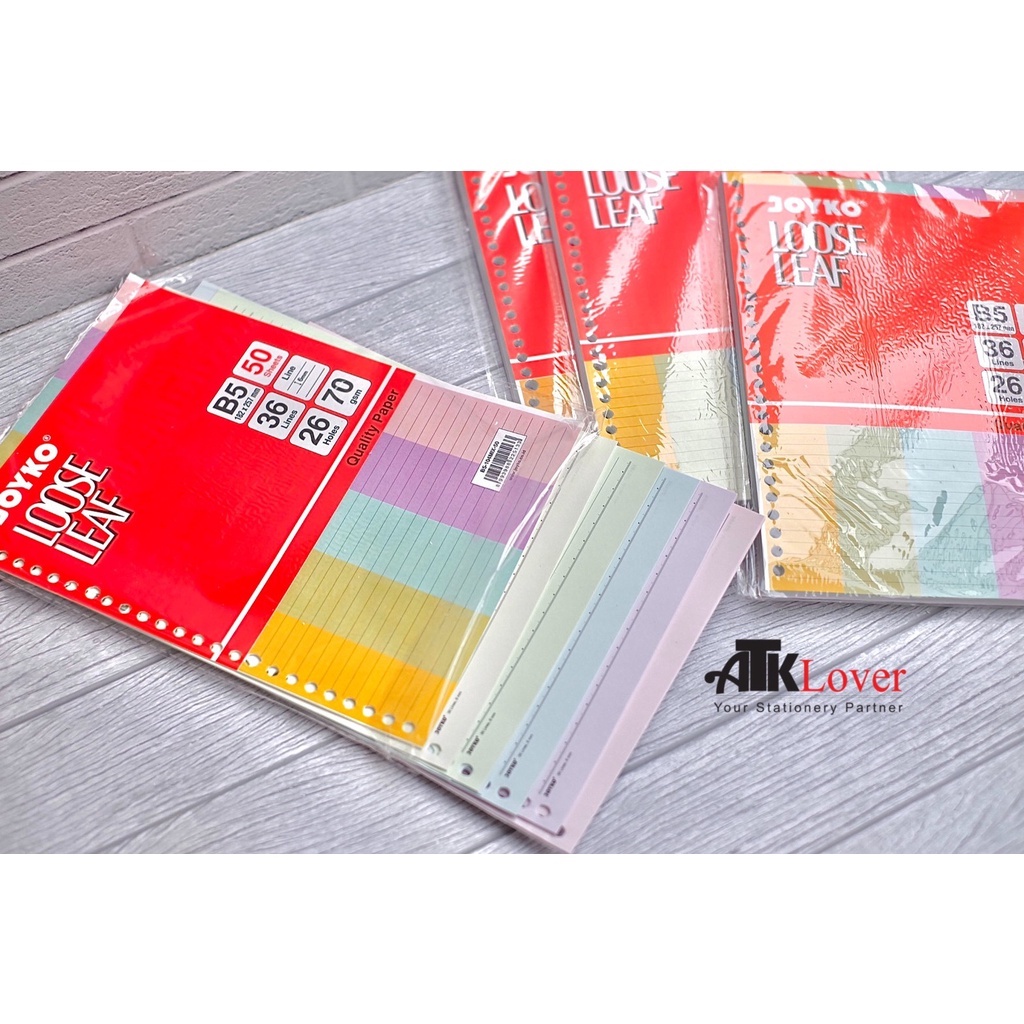 

Loose leaf B5 Warna Mix