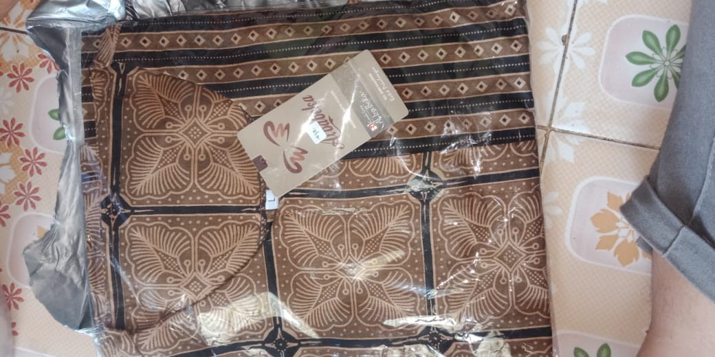 Batik Wanita Asj Sa Hrb026 Kenongo Kemeja Tosca Pendek