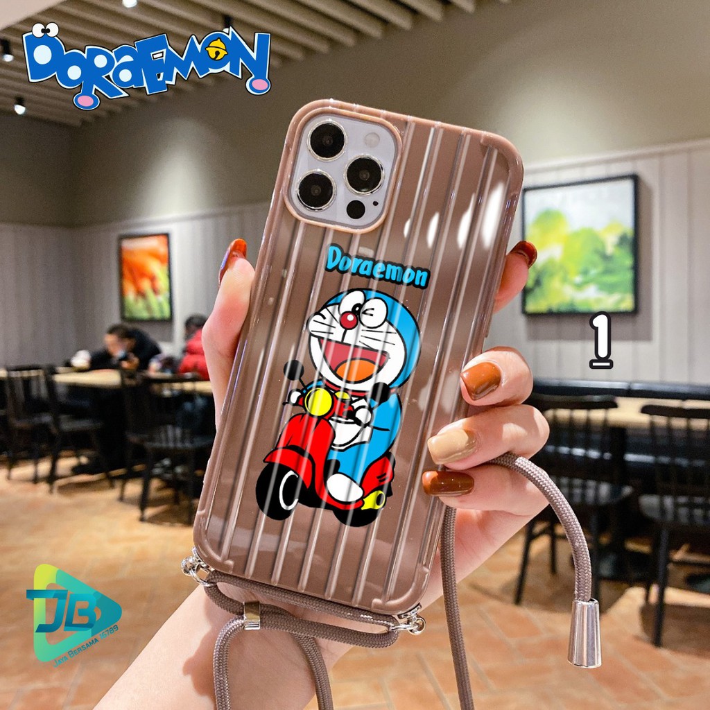 Softcase Koper Slingcase Lanyard DORAEMON Xiaomi Redmi 7a 7 8 8a 9 9a 9c JB3362