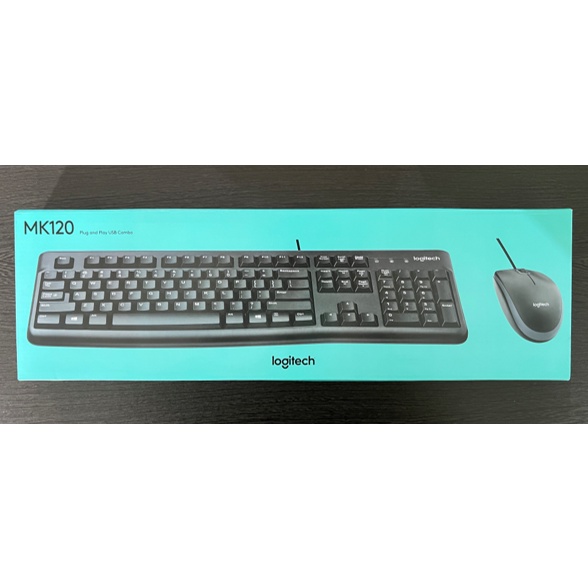 Logitech MK120 Combo Keyboard dan Mouse Kabel USB Original