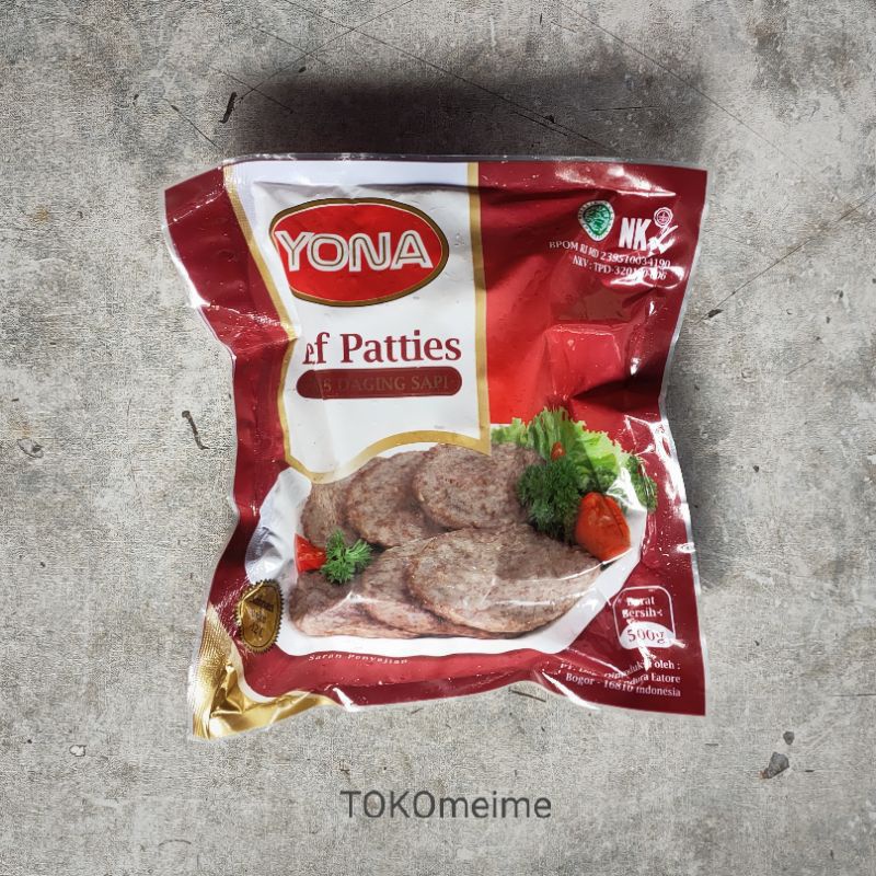 

YONA BEEF PATTY 500gr