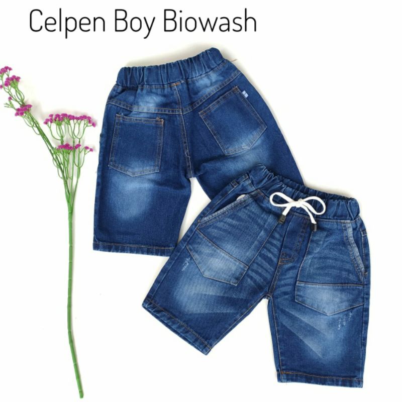 Celana Jeans Pendek Biowash Anak Laki Cowok 2-9 Tahun BOY