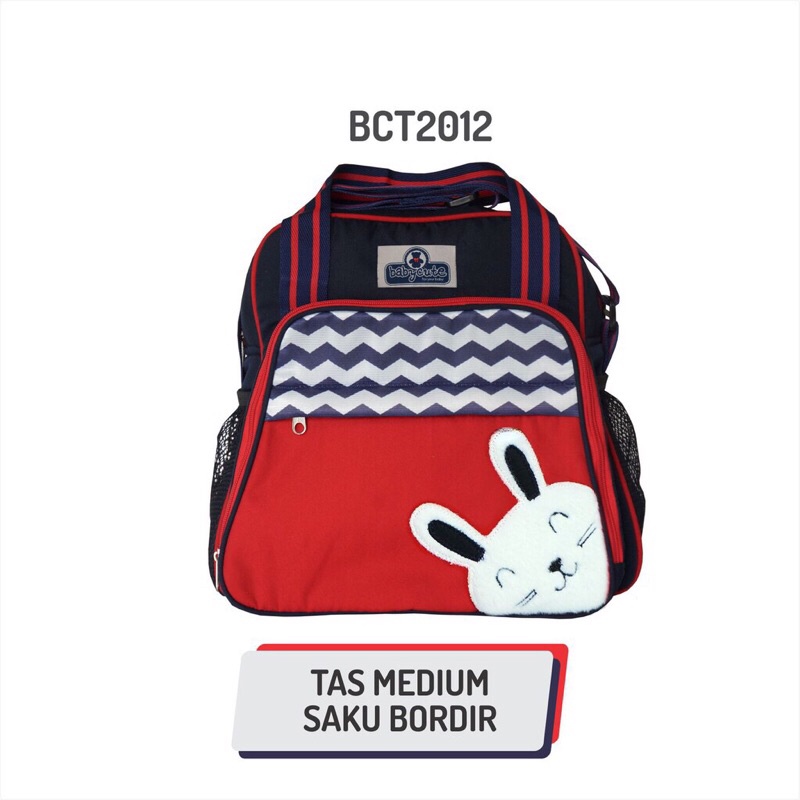 Baby Cute Tas Bayi Kecil/Medium/BESAR Saku Bordir Animal Series PERLENGKAPAN TRAVELING BABY BAG