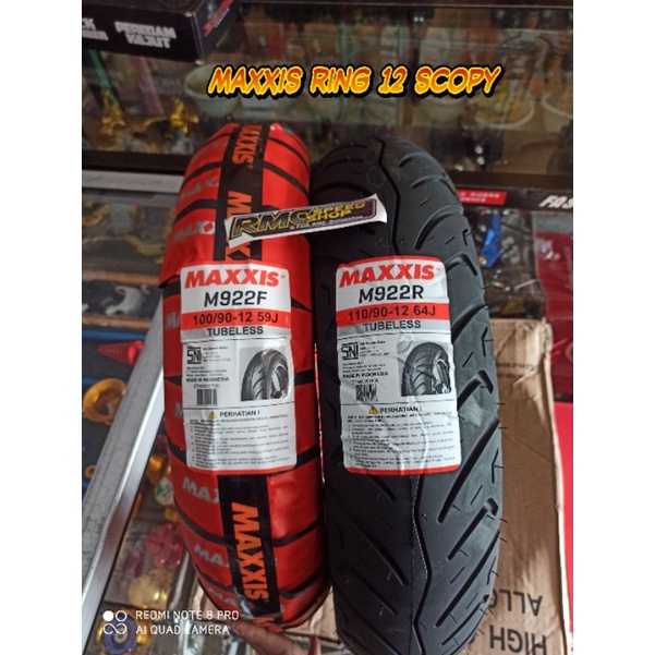 Ban maxxis scopy ring 12 ukuran 100/90 110/90 ring 12