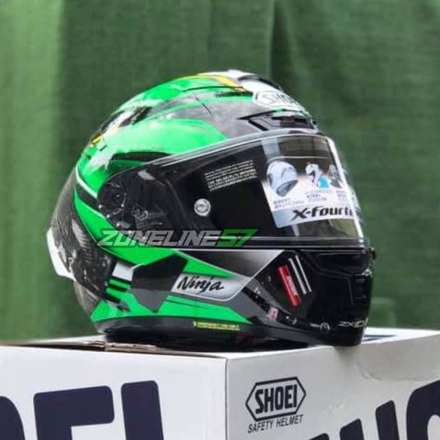 Jual Helm fullface shoei x14 kawasaki ninja zx10rr | Shopee Indonesia