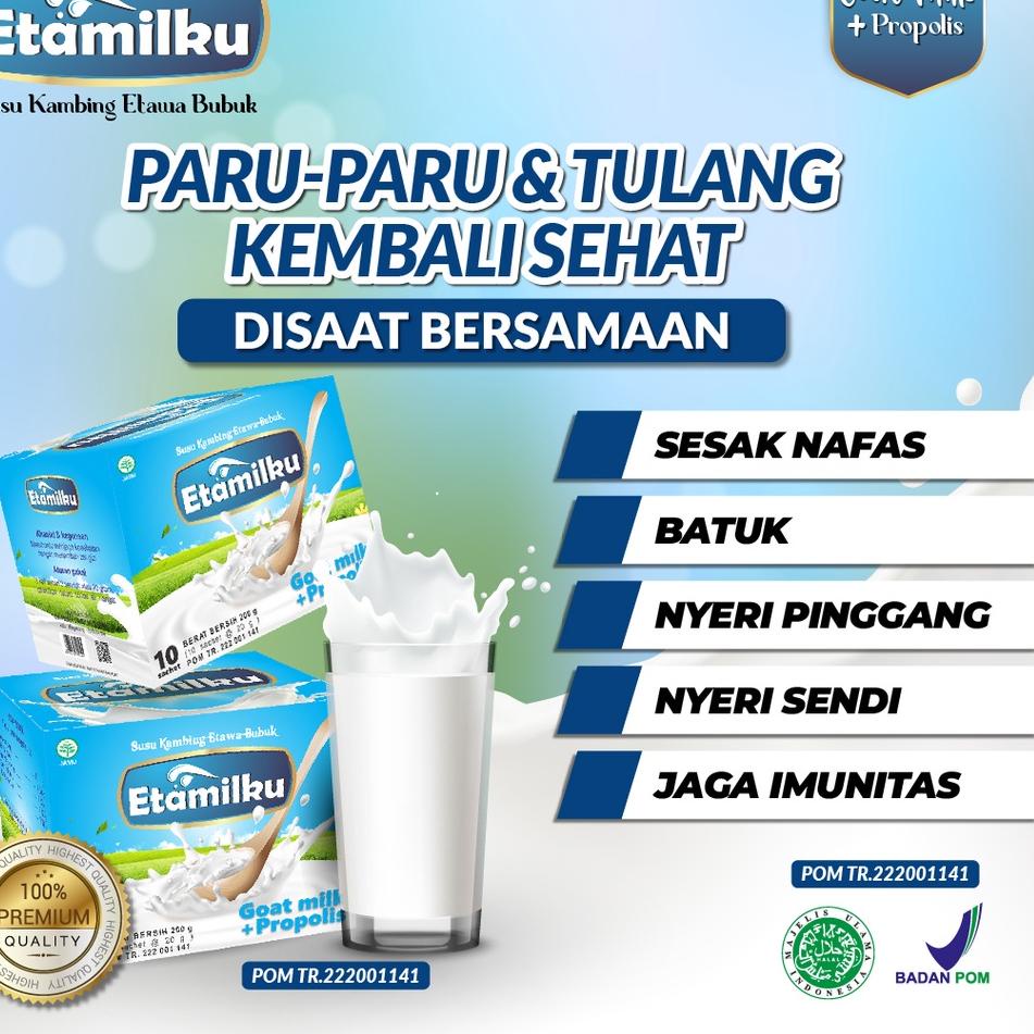 

Susu Kambing Etawa Bubuk ETAMILKU | Skygoat Goat | Etapro | Goatfit | Daymilk マ