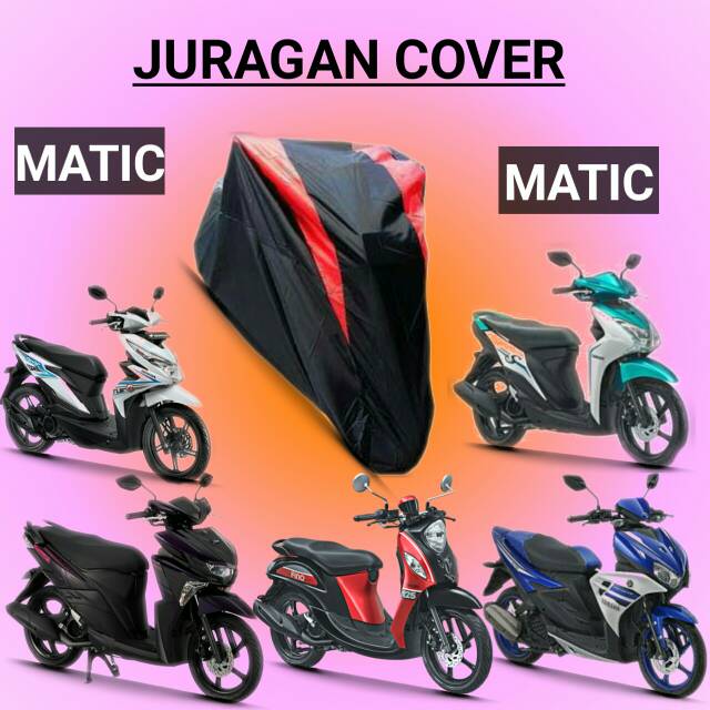 Sarung Motor Waterproof Dan Pelindung Panas untuk motor Beat Cover Motor Scoopy / freego / Vario  / Mio  / Vespa  sarung motor Matic terbaru