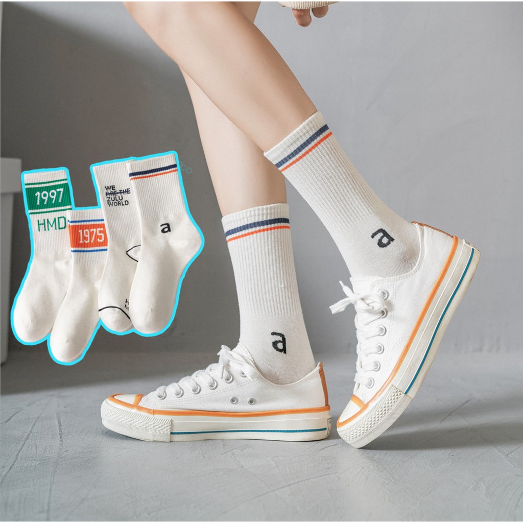 KK-51 kaos kaki wanita cotton tebal olahraga casual 1975 1977 socks import jepang